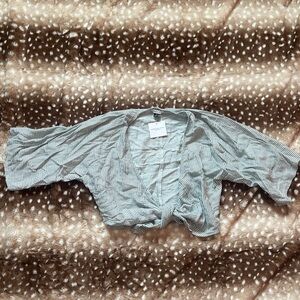NWT American eagle striped tie up top